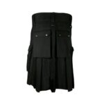 Womens' Stylish Black Denim Kilt - Image 2