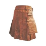 Brown Leather Kilt for Men - Image 2
