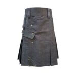 Women's Black Denim Kilt - Premium Quality Design
