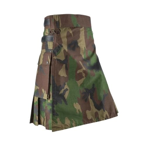 100.jpg Utility Wool Traditional Kilt with Camouflage Pattern - Image 1