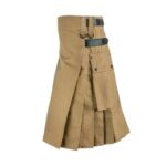 Utility Wool Traditional Kilt in Khaki - Image 2
