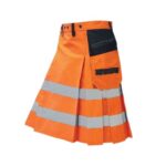 Men's Fluorescent Orange Firefighter Kilt - Image 2