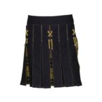Women’s Black and Yellow Hybrid Kilt with MacLeod of Lewis Tartan Accents