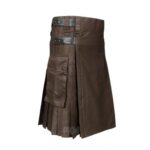 Traditional Brown Utility Wool Kilt - Image 2