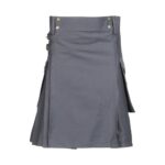Stylish Grey Utility Kilt
