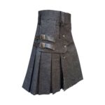 Women's Black Denim Kilt - Premium Quality Design - Image 2