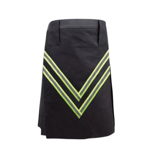13-1.jpg Men's Black Firefighter Kilt - Image 1