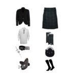 Mens Argyle Black Watch Tartan Kilt Outfit - Image 5