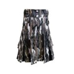 Urban Camouflage Tactical Kilt with Cargo Pockets and Reinforced Stitching - Image 2