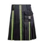 Men's Black High-Visibility Firefighter Kilt - Image 2