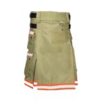 Men's Khaki Bunker Gear Firefighter Kilt