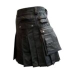 Classic Leather Kilt with Adjustable Straps - Image 2