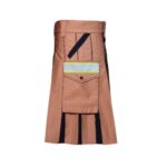Men's Brown and Black Firefighter Kilt - Image 2