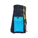 Men’s Black Hybrid Kilt with Buchanan Tartan and Utility Pockets - Image 2