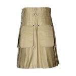 Men's Khaki Utility Kilt with Pockets - Image 4