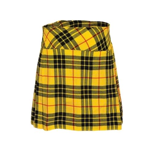 21-11.jpg Women’s MacLeod of Lewis Tartan Mini Kilt with Buckle Straps - Image 1