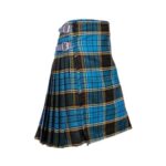 Vibrant Clan Anderson Modern Tartan Kilt in Blue and Black Plaid - Image 2