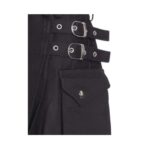 Women’s Black Utility Kilt with Buckle Straps and Functional Pockets - Image 2