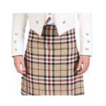 Stylish Beige Modern Tartan Kilt