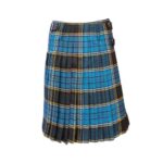 Vibrant Clan Anderson Modern Tartan Kilt in Blue and Black Plaid - Image 3