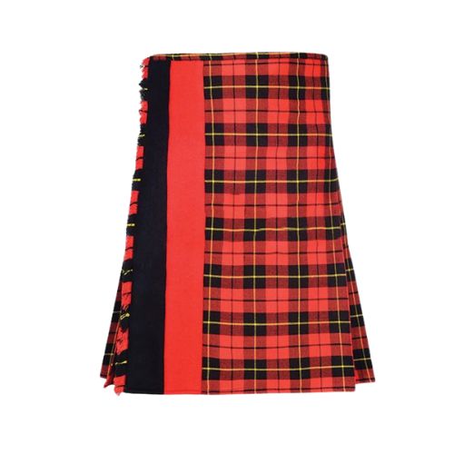 24-4.jpg Men’s Wallace Tartan Hybrid Kilt with Red and Black Cotton Design - Image 1