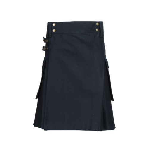 24-6.jpg Navy Blue Utility Kilt - Image 1