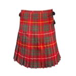 Vibrant Clan Bruce Tartan Kilt in Red and Green Plaid Design - Image 2