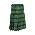 Vibrant Irish Tartan Kilt in Green and Yellow with Adjustable Straps - Image 2