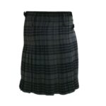 Elegant Night Watch Tartan Kilt in Dark Plaid with Fringed Edge - Image 3