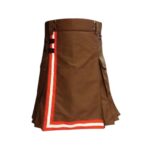 Men's Brown Firefighter Utility Kilt