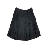 Women’s Black Denim Kilt with Buckle Straps - Image 2