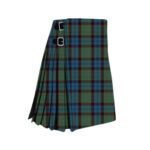 Traditional Nicolson (MacNicol) Tartan Kilt in Green, Blue, and Red Plaid