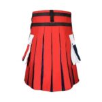 French Flag Tricolor Kilt with Cargo Pockets - Image 3