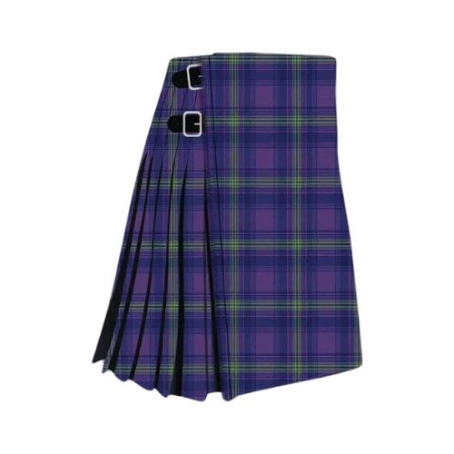 35-1.jpg Traditional Monarch of Glen Tartan Kilt in Purple and Green Plaid - Image 1