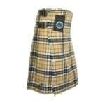 Men Scottish Camel Thompson 8 Yard Tartan Kilt - Image 2
