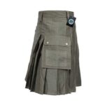 Men’s Olive Green Utility Kilt with Double Buckles - Image 2