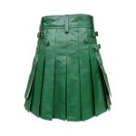 Green Leather Modern Kilt - Image 4