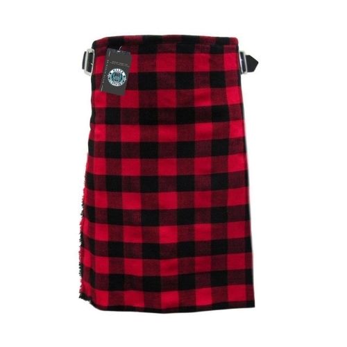 48-1.jpg Men Scottish MacGregor Rob Roy 8 Yard Tartan Kilt - Image 1