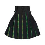Irish Tartan Black Hybrid Kilt for Men - Image 3