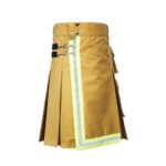 Men's Tan Firefighter Cargo Kilt - Image 2