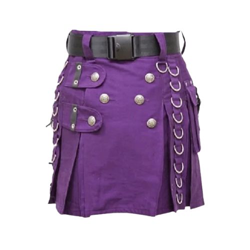 5-14.jpg Women's Purple Utility Kilt - Image 1