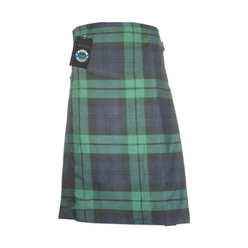 54-2.jpg Scottish Black Watch Sports Style 8 Yard Tartan Kilt - Image 1