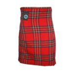 Men Scottish Royal Stewart 8 Yard Tartan Kilt