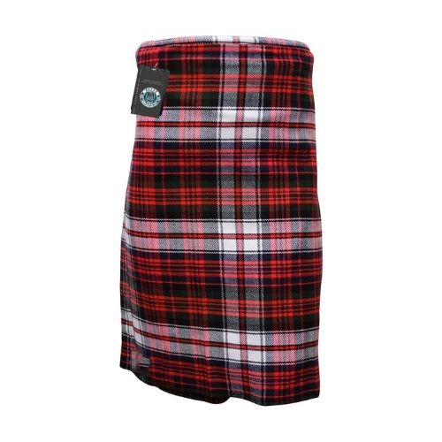 62-2.jpg Men Scottish Red, Black and White 8 Yard Tartan Kilt - Image 1