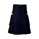 Men's Navy Blue Firefighter Kilt - Image 4