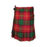 Traditional Kirk Tartan Kilt in Vibrant Red and Green Plaid - Image 3