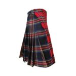 Modern Royal Stewart and Black Stewart Hybrid Tartan Kilt - Image 3