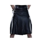 Classic Leather Kilt with Adjustable Straps