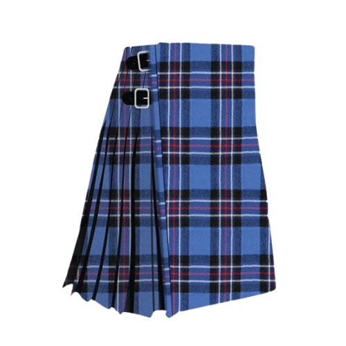 Add-a-subheading-18.jpg Classic Rangers Tartan Kilt in Blue, Black, and Red Plaid Design - Image 1