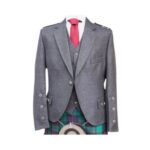 Argyle Kilt Jacket and Waistcoat - Charcoal Grey Highland Attire